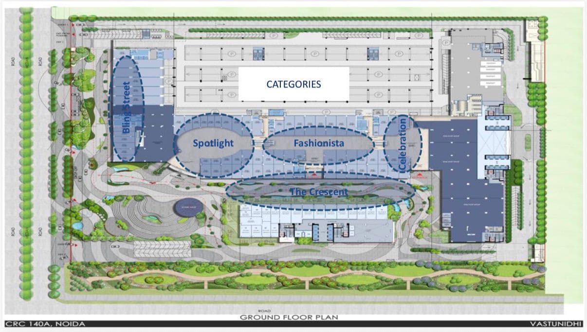 CRC The Flagship — retail floor plan preview, blurred
