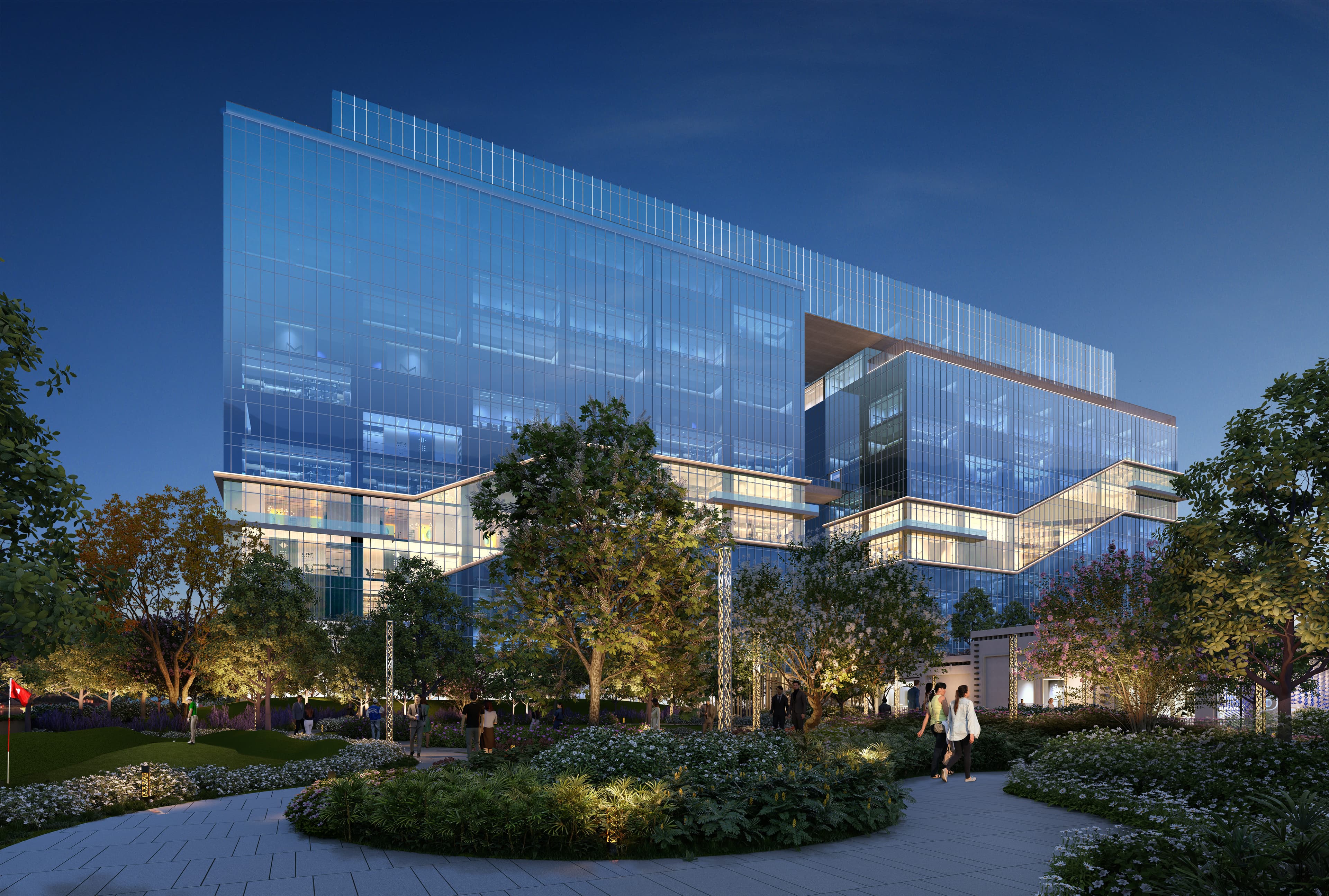 Hyatt House Noida Sector 140A anchor at CRC The Flagship — lounge view